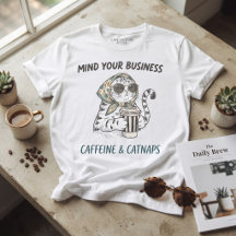 Caféine & Petits sommes Chat vintage amateur de ca