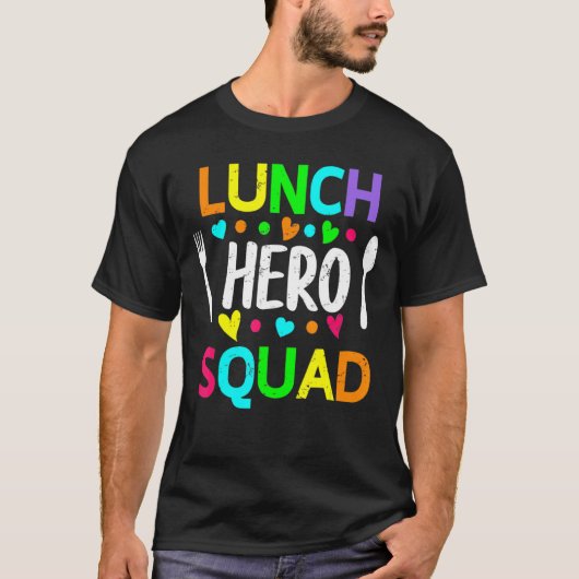 T-shirt Cafétéria de l'équipe de paniers-repas de l'école (Devant)