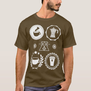 T-shirt Cafetière Barista Coffee Elements Café en bois