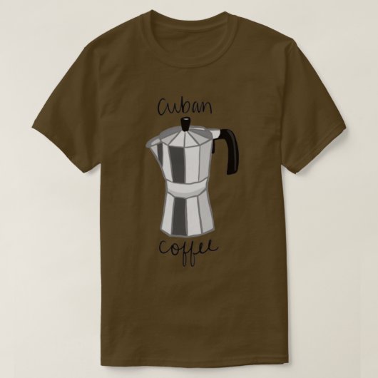 T-shirt Cafetière Cubain  (Design devant)