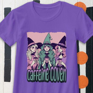 T-shirt Caffeine Coven Pastel Halloween sorcières Chemise
