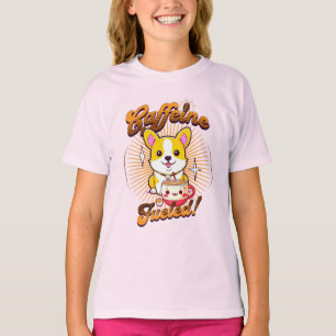 T-SHIRT CAFFEINE DE CORGI FUELED!