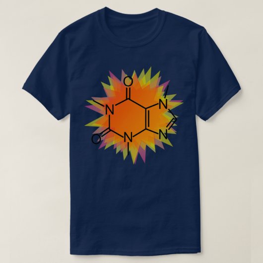 T-shirt Caffeine Sunburst (Design devant)