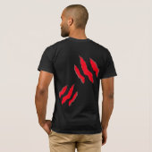 T-shirt cage à côtes de griffe (Dos entier)