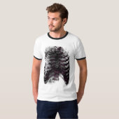 T-shirt Cage de coeur de Steampunk (Devant entier)