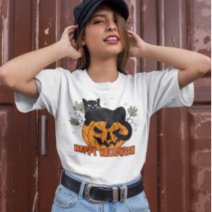T-shirt Cage de côtes est décoré avec des Citrouilles et d