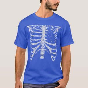 T-shirt Cage thoracique squelettique Horreur Alt Goth Cost