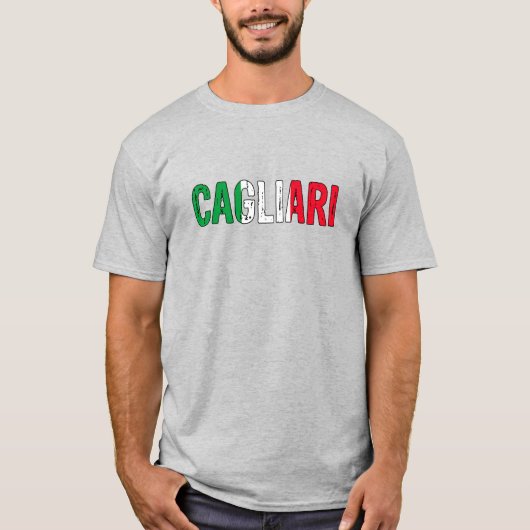 T-shirt Cagliari Italie (Devant)