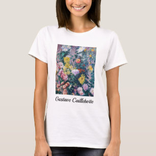 T-shirt Caillebotte - Chrysanthèmes blancs et jaunes