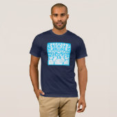 T-shirt Cailloux bleus et blancs (Devant entier)