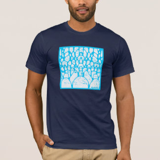 T-shirt Cailloux bleus et blancs