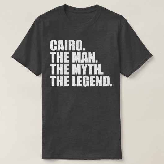 T-shirt Caire Nom du Caire Nom du Caire Nom du Caire (Design devant)
