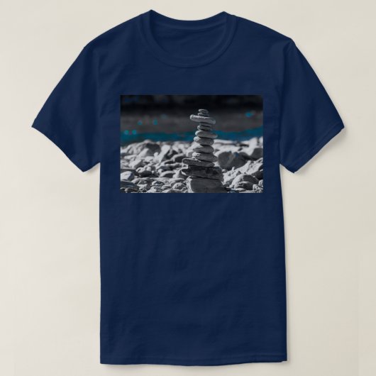 T-shirt cairn rocks (Design devant)