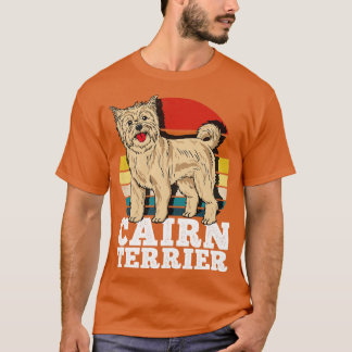 T-shirt Cairn Terrier Amoureux des chiens Retro