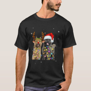 T-shirt Cairn Terrier Cadeau Noël Reindeer Amoureux des ch