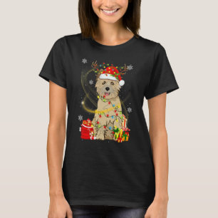 T-shirt Cairn Terrier Chien Reindeer Père Noël Chiens de N