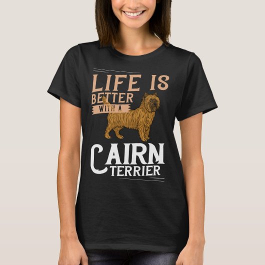 T-shirt Cairn Terrier Dog  Puppies Owner   3 (Devant)