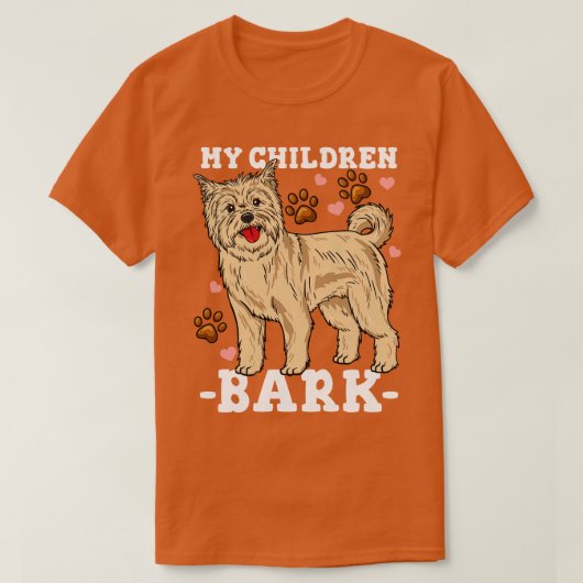 T-shirt Cairn Terrier Funny Chien Papa Maman Propriétaire (Design devant)