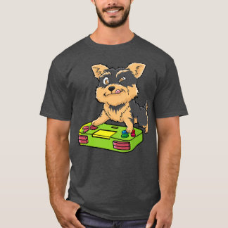 T-shirt Cairn Terrier Gamepad Kawaii