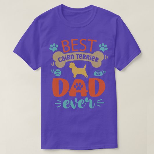 T-shirt Cairn Terrier Papa (Design devant)