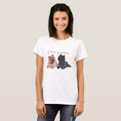 T-shirt Cairn Terriers (Devant entier)