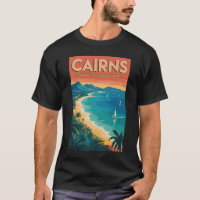 Cairns Australie Illustration Voyage Art Vintage