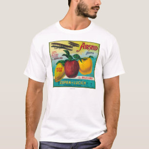 T-shirt Caisse LabelWatsonville, CA d'Apple de dirigeable