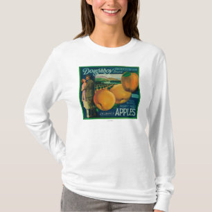 T-shirt Caisse LabelWatsonville, CA d'Apple de Doughboy
