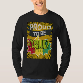 T-shirt Caissier fier citoyen Profession carrière travaill