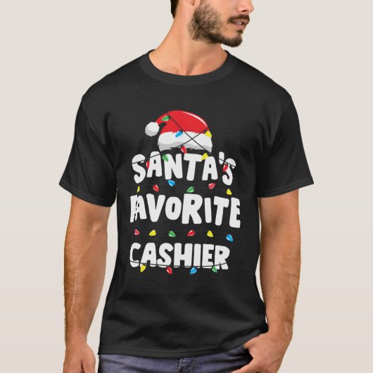 T-shirt Caissier Noël Père Noël Favori Drôle cadeau Noël (Devant)