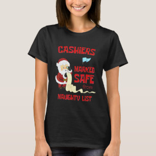 T-shirt Caissiers marqués sans danger de la liste des vila