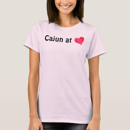 T-shirt Cajun au coeur (Devant)