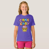 T-shirt Cake it easy Funny Kawaii Cake (Devant entier)