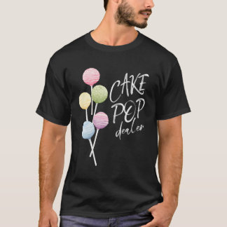 T-shirt Cake Pop Dealer Baker Aquarelle Cakepop Bakery Ch