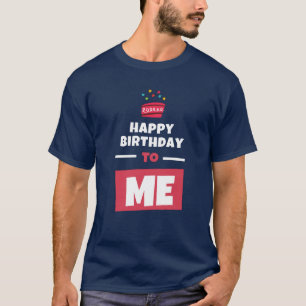 T-shirt Cake rouge et bleu, anniversaire