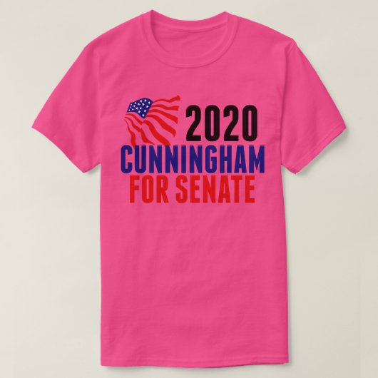 T-shirt Cal Cunningham pour le Sénat (Design devant)