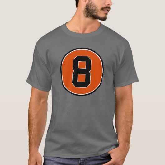 T-shirt Cal Ripken Jr 8 Jersey Numéro (Devant)