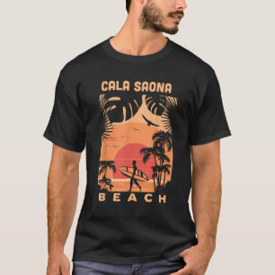 T-shirt Cala Saona Beach Coucher de soleil vacances été Vi