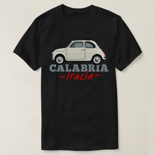 T-shirt Calabria Italia Retro Style Design (Design devant)