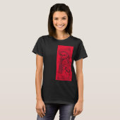 T-shirt Calavera en rouge (Devant entier)