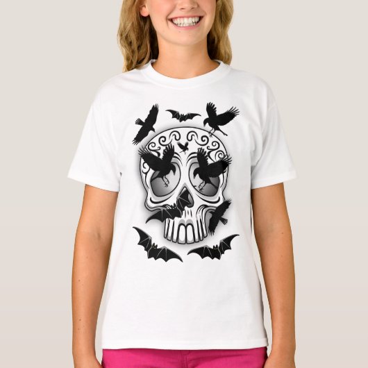 T-shirt Calaveras décoratives Halloween (Devant)