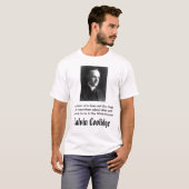 T-shirt calcool, Calvin Coolidge (Devant entier)