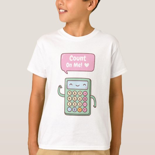 T-shirt Calcul de la doodle de la calculatrice (Devant)
