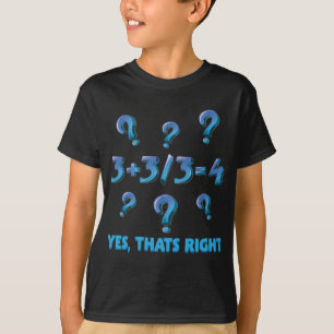 T-shirt Calcul des mathématiques Éducation des étudiants M