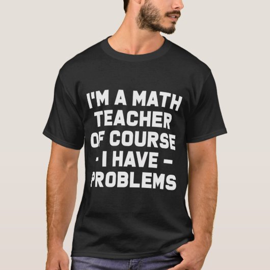 T-shirt Calcul Math Noir Et Blanc (Devant)