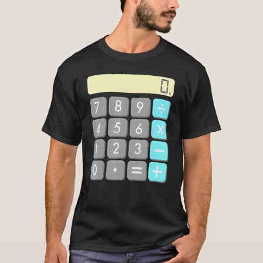 T-shirt Calculatrice Costume Halloween Math Geek Cool de p (Devant)