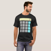 T-shirt Calculatrice Costume Halloween Math Geek Cool de p (Devant entier)