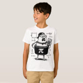 T-shirt Calculatrice drôle de poulet tenant un pot Prof de (Devant entier)