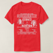 T-shirt Calculs mathématiques mathématiques Newton vs Leib (Design devant)