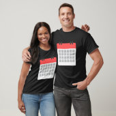T-shirt Calendrier (Unisexe)